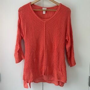 Coral Sweater NWOT